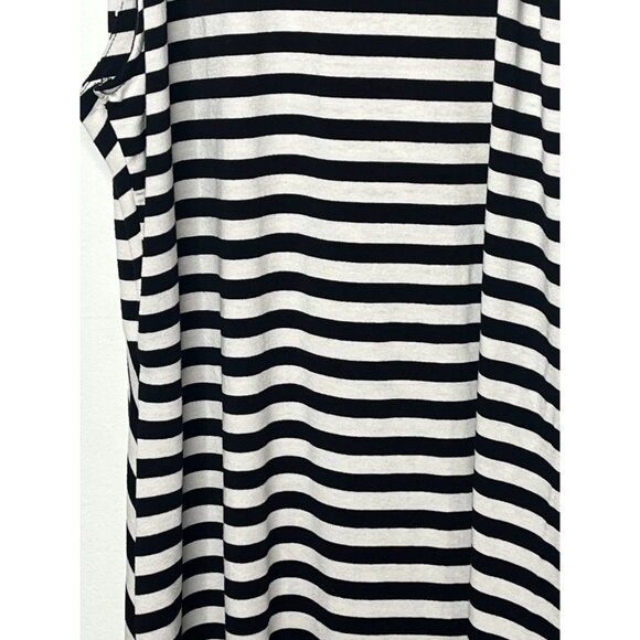 Kenneth Cole Black White Striped Sleeveless Sundress Women’s Medium - Picture 12 of 13